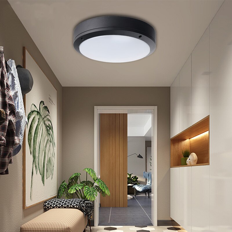 Modern Outdoor LED Ceiling Lamp - 16W/20W Waterproof