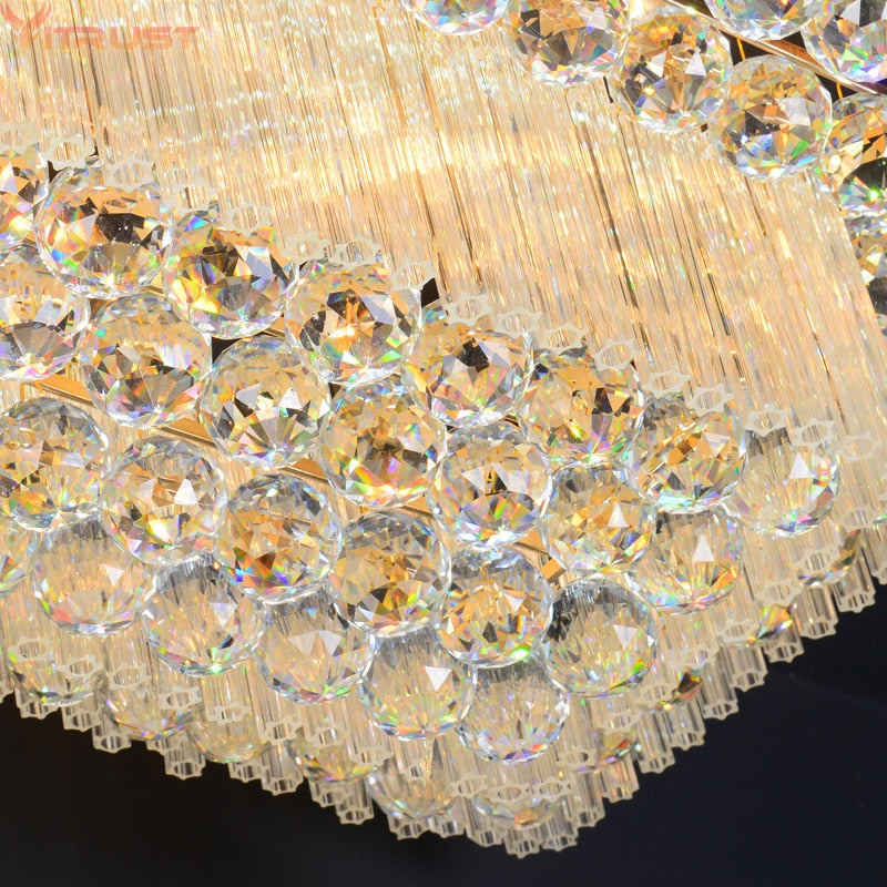 Modern Crystal Ceiling Lights Lamps - Golden Luminaria