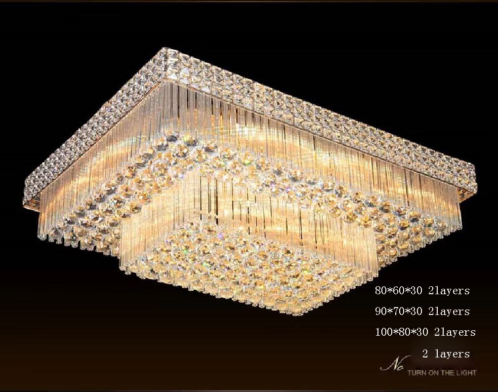 Modern Crystal Ceiling Lights Lamps - Golden Luminaria