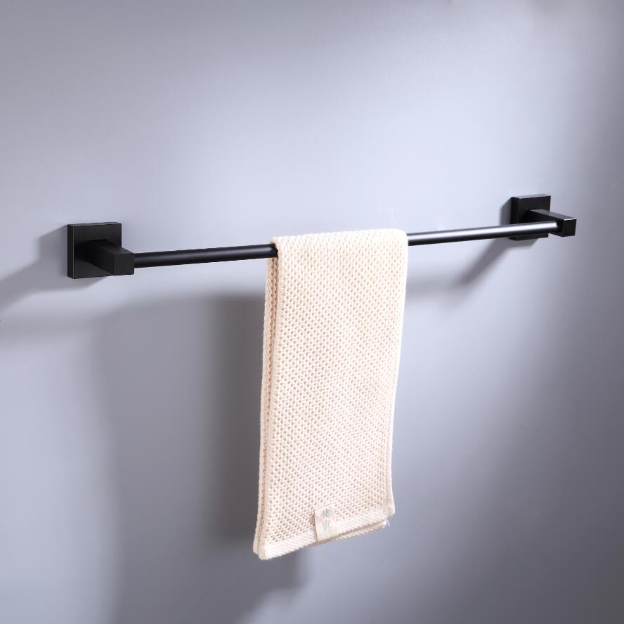 Matte Black Double Towel Bars - Bathroom Accessories