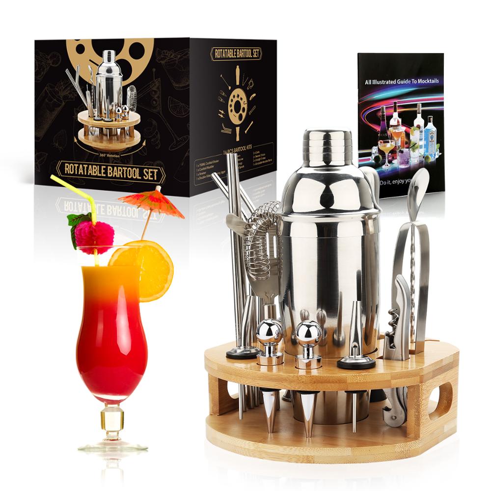 Cocktail Shaker - Stainless Steel Bartender Kit