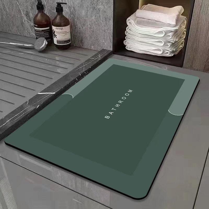 Bathroom Absorbent Floor Mats - Quick Dry