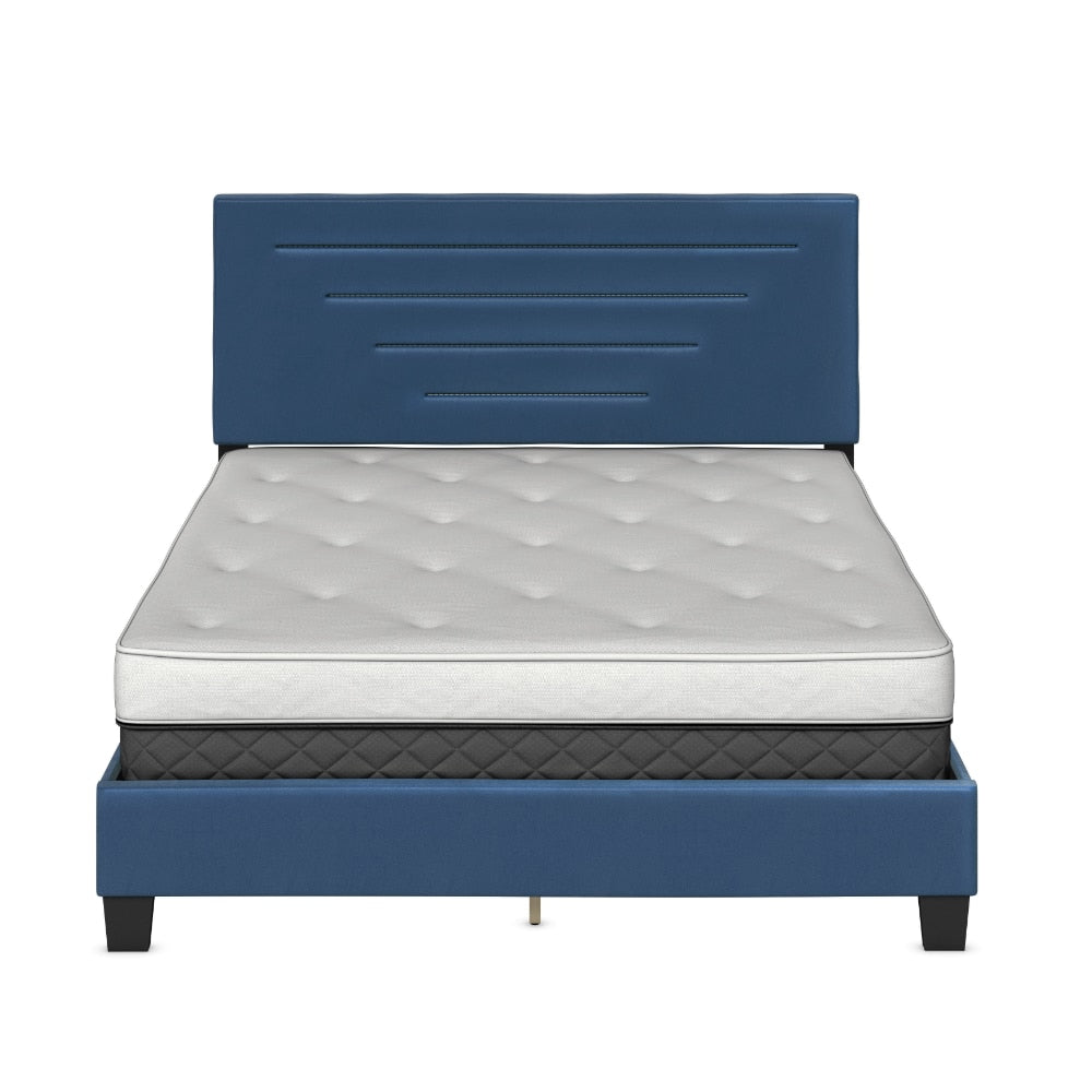 Luxembourg Upholstered Faux Leather Platform Bed