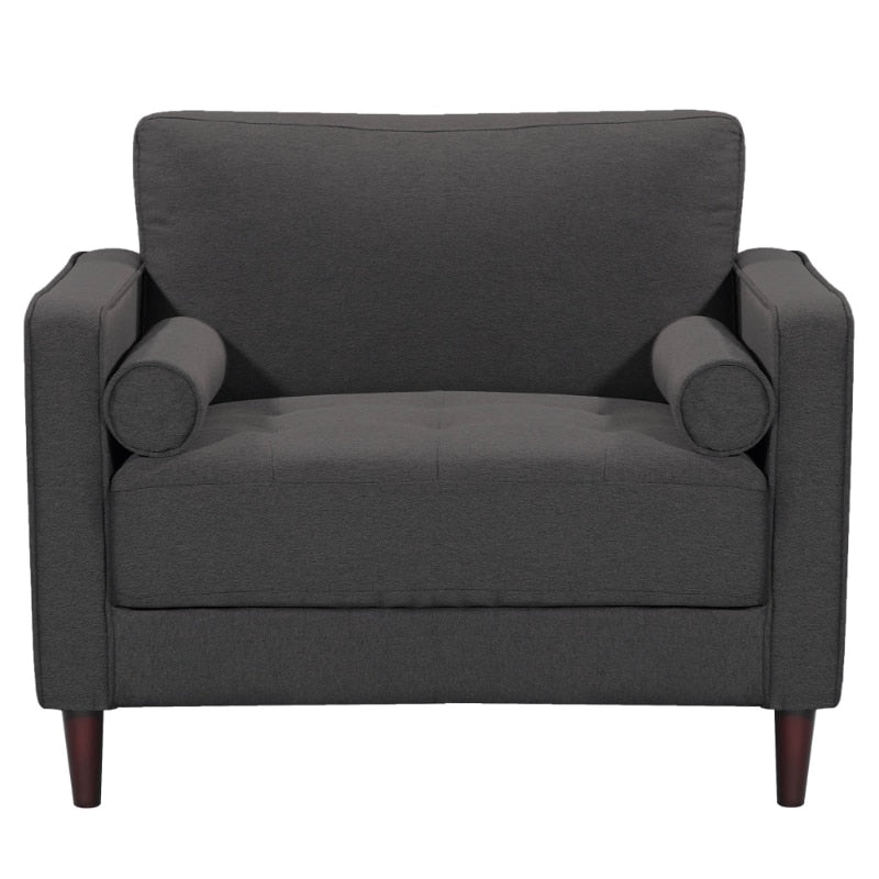 Lifestyle Solutions Lorelei Lounge Chair, Heather Gray Fabric
