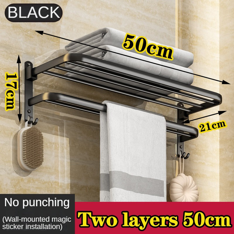 Towel Rack - No Drilling Required
