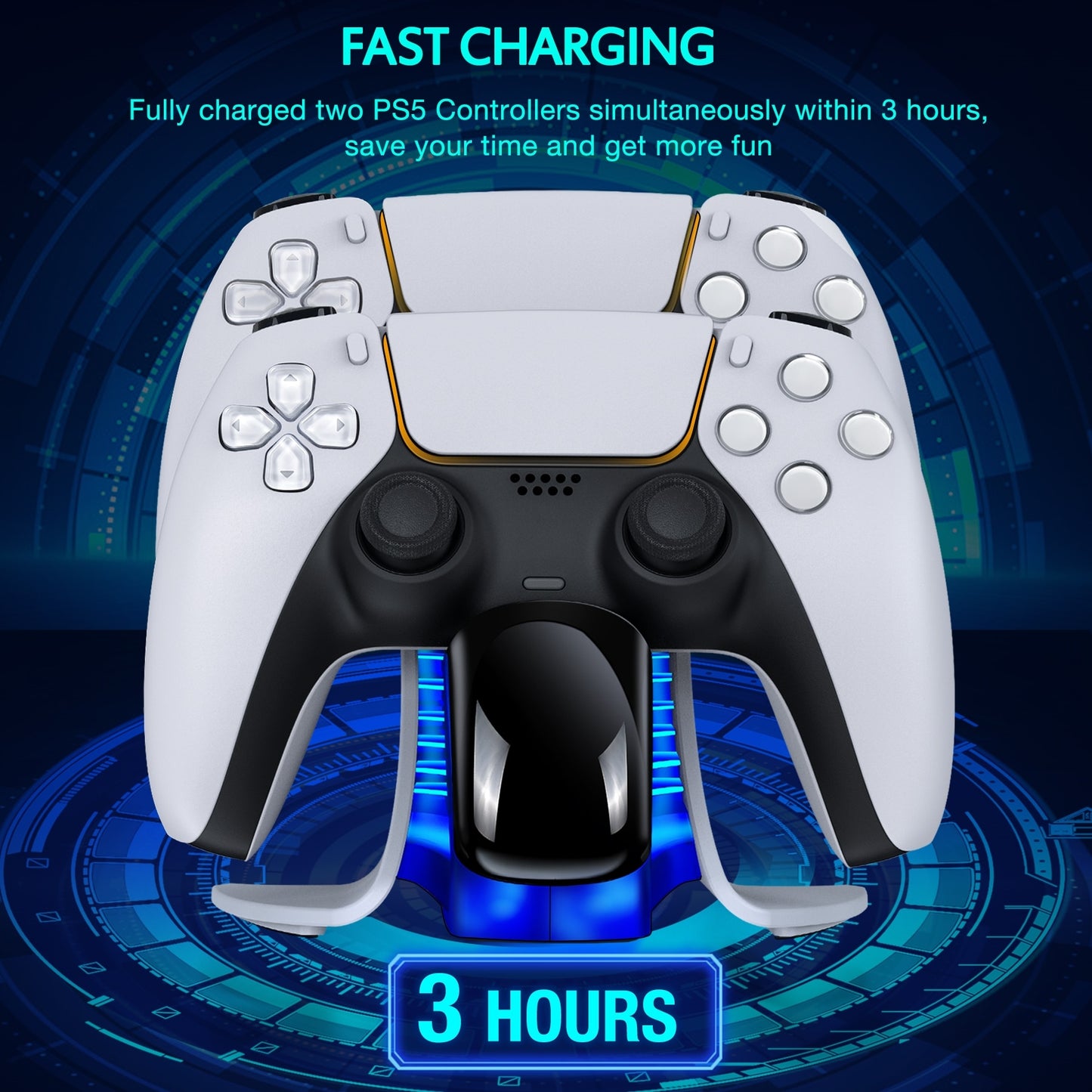 Dual Controller Charger For PS5 - Charging Dock Station For Playstation 5