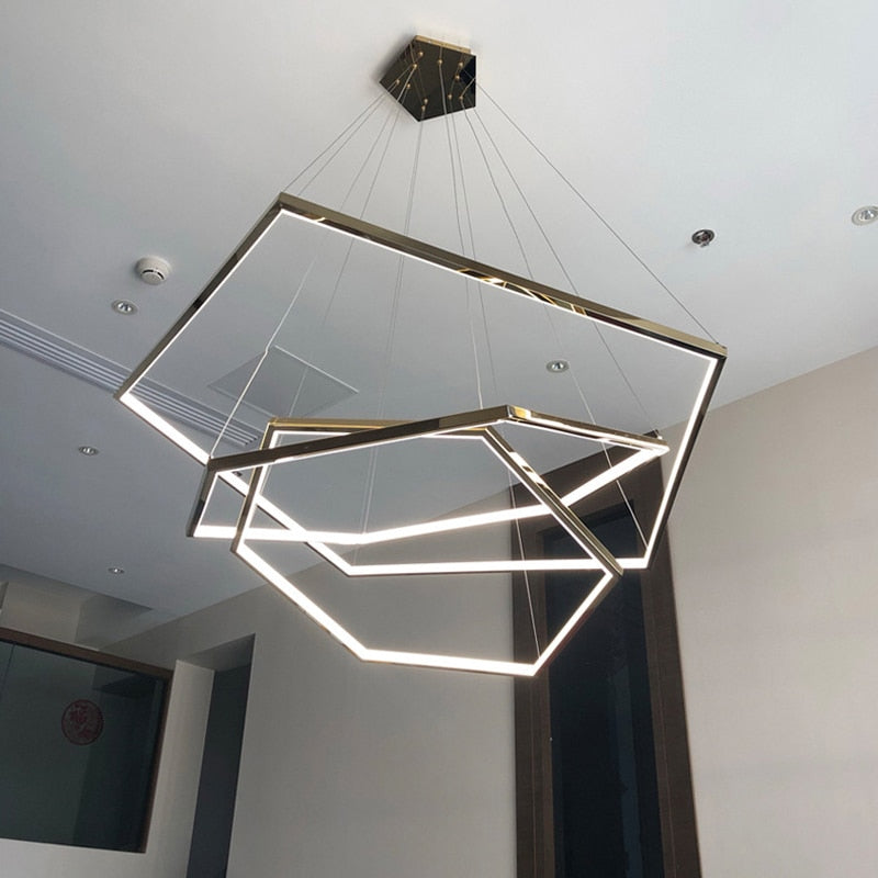 Modern Luxury Gold LED Pendant Lights