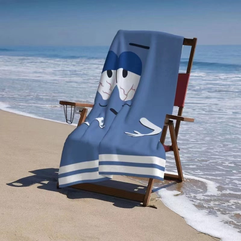 Cartoon Funny Beach Towel - Towelie