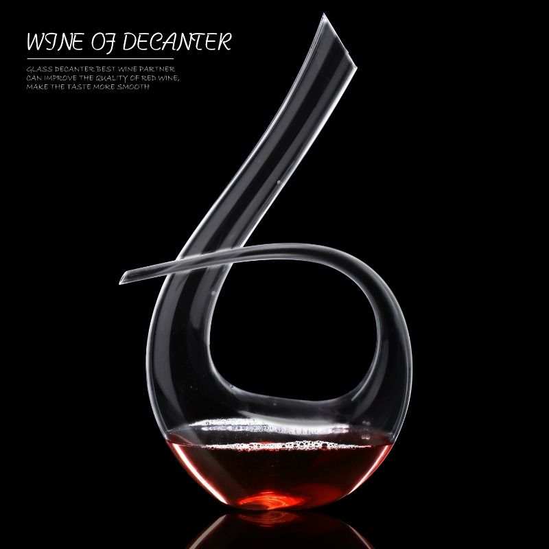 Crystal Glass Decanter European Red Wine Set - U-shaped Wine Pot