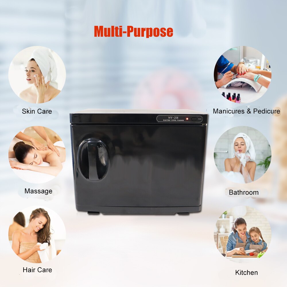 2-in-1 Hot Towel Warmer - Large Capacity Cabinet For Sterilization