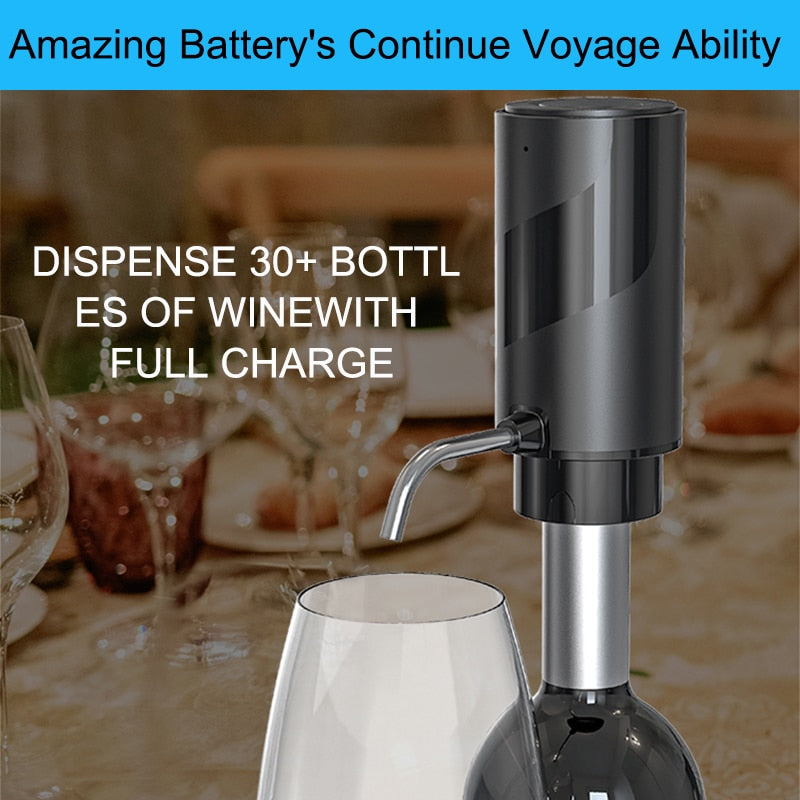 Electric Wine Aerator Dispenser - Rechargeable One-touch Automatic