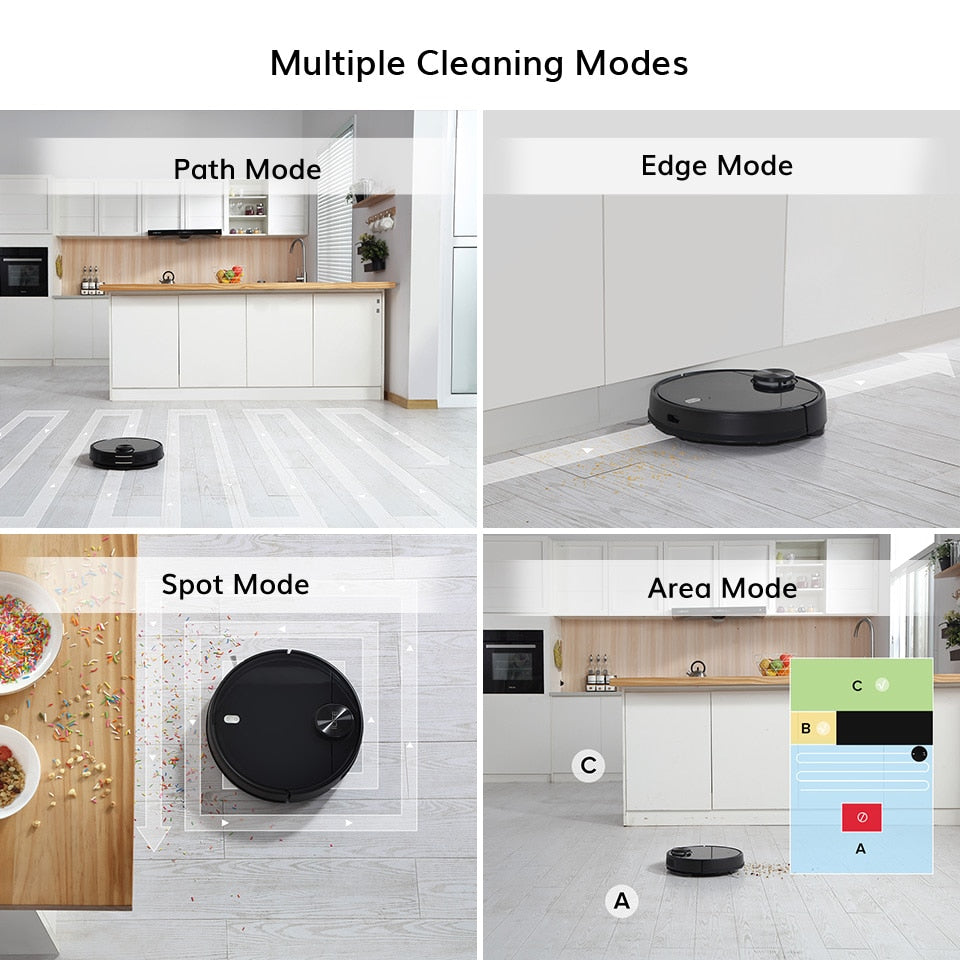 ILIFE A11 Home Cleaning Mop Robot,4000Pa Suction,Laser System,APP Virtual Wall,Map Memory,Draw Cleaning Area,Mop Washing Robot