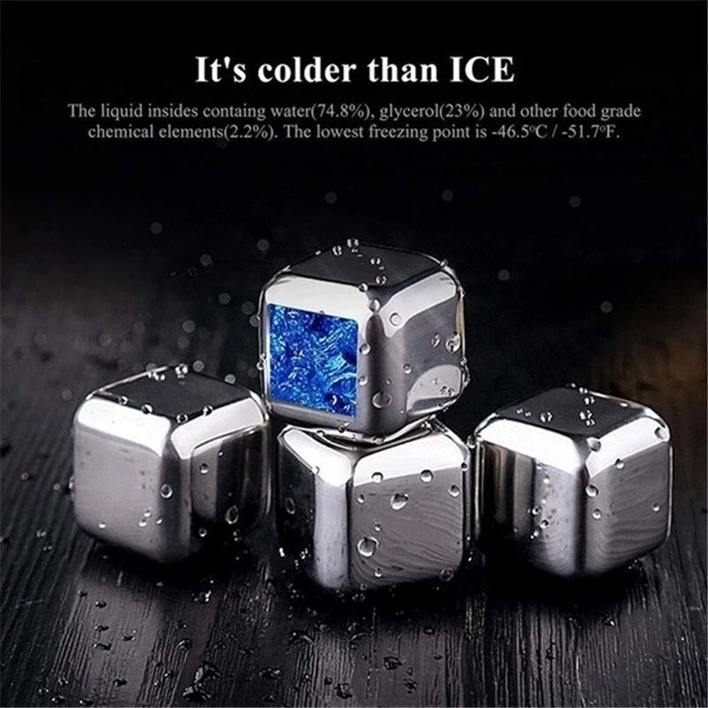 Stainless Steel Whiskey Stones/Ice Cubes
