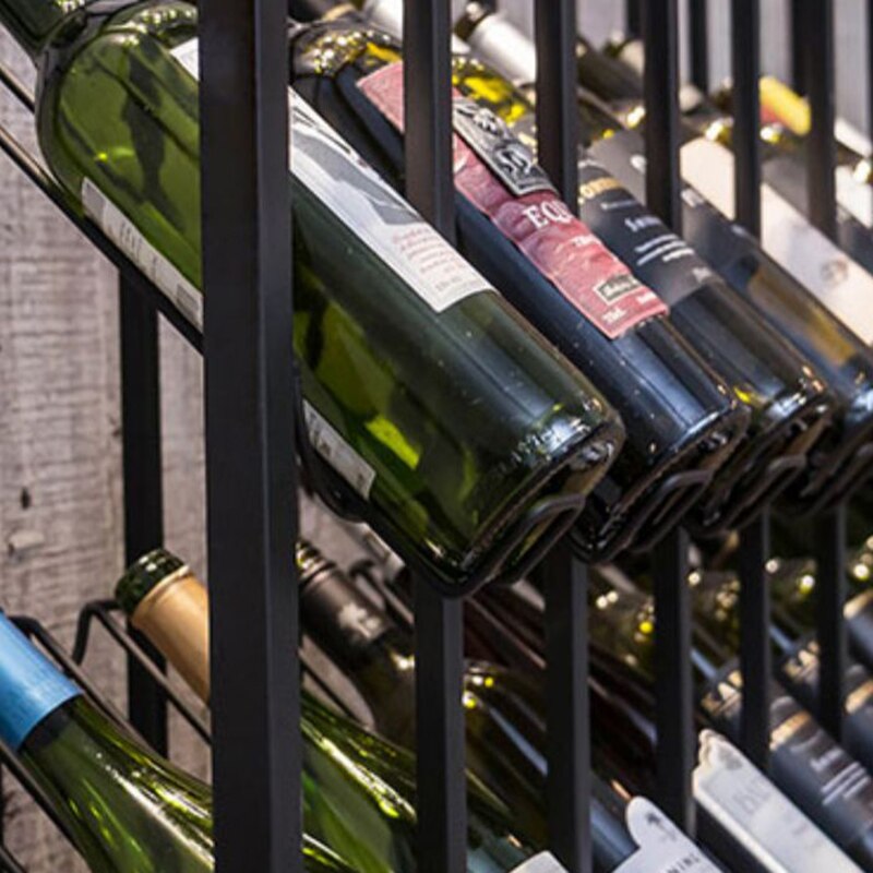 Luxury Wine Rack - Inclined Shelf Display