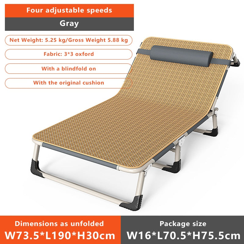 Folding Bed Multifunctional Portable Ultra Light Outdoor Camping Bed