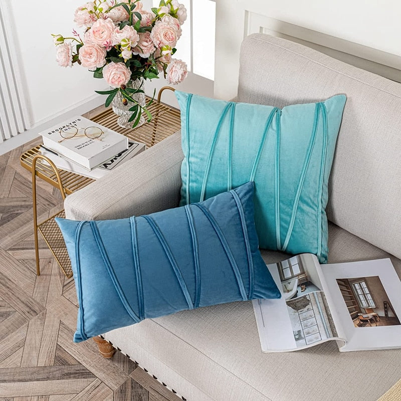 Inyahome Decorative Plush Velvet Throw Pillow Covers