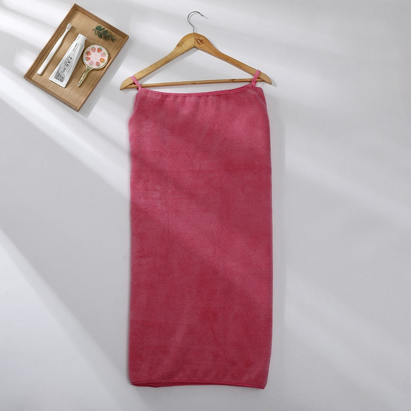 Wearable Microfiber Bathrobe/Towel