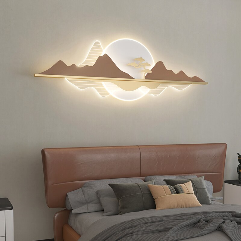 Modern Minimalist Living Room Background Wall Lamp - Nordic