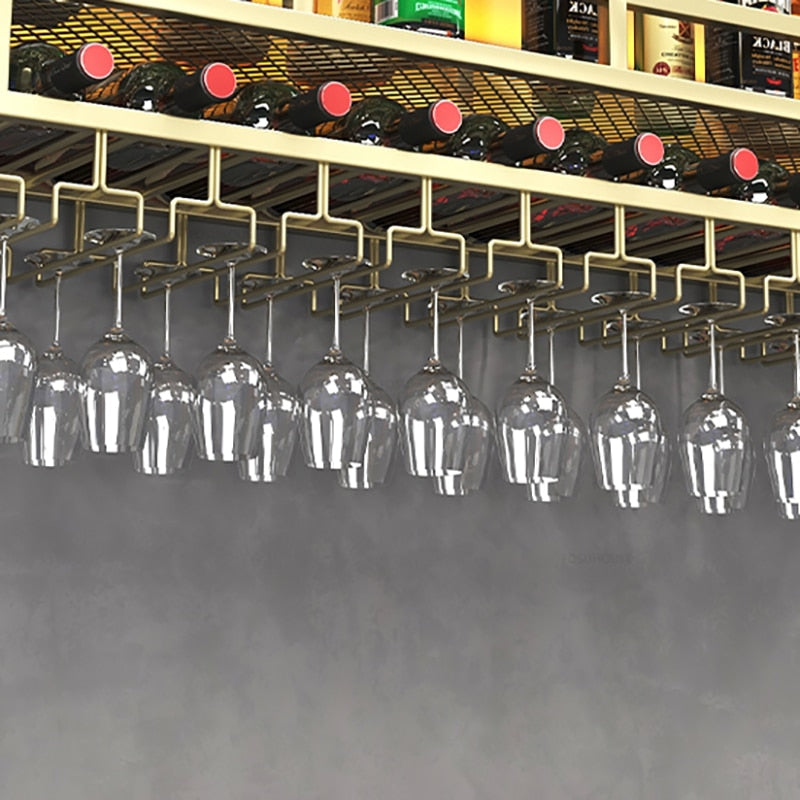 Retro Iron Wall Hanging Bar Cabinets