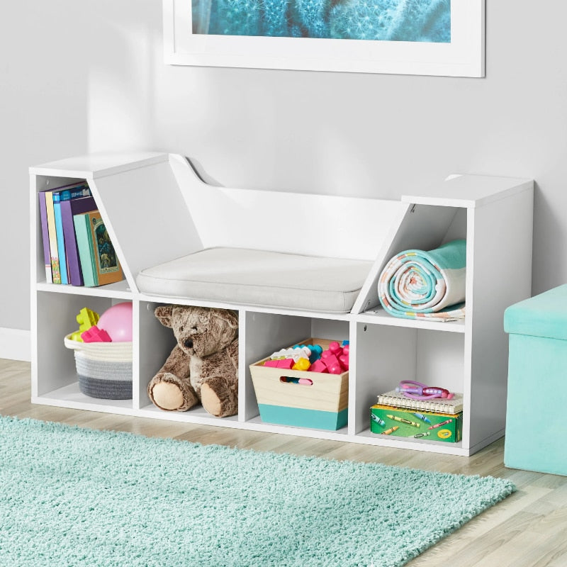 Kids Reading Nook and Storage Bookcase