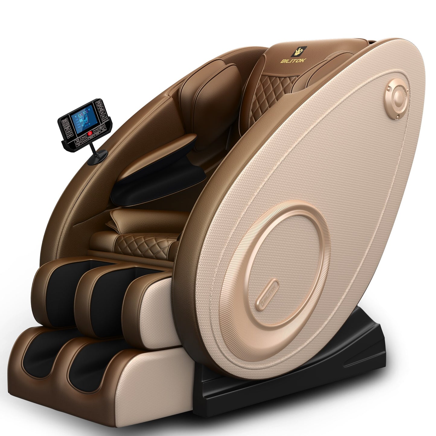 Full Body Massage Chair with Heating, Massage Chair Recliner with Zero Gravity, Bluetooth Speaker, Airbags, Foot Roller
