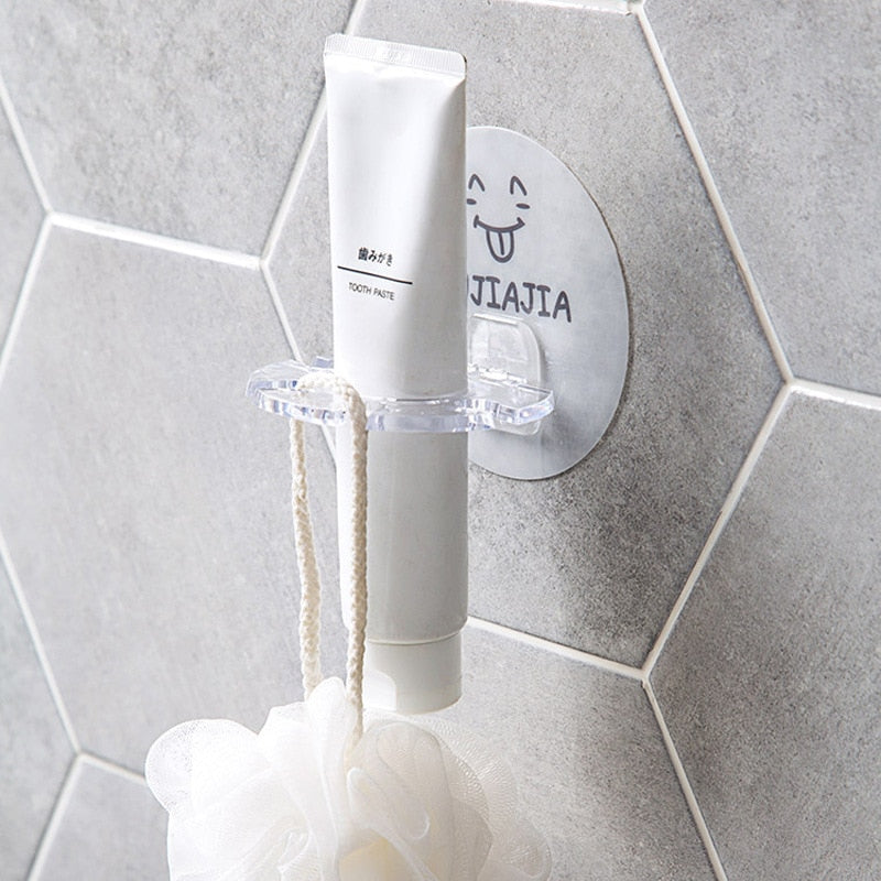 Plastic Toothbrush Holder - Toothpaste Storage Rack