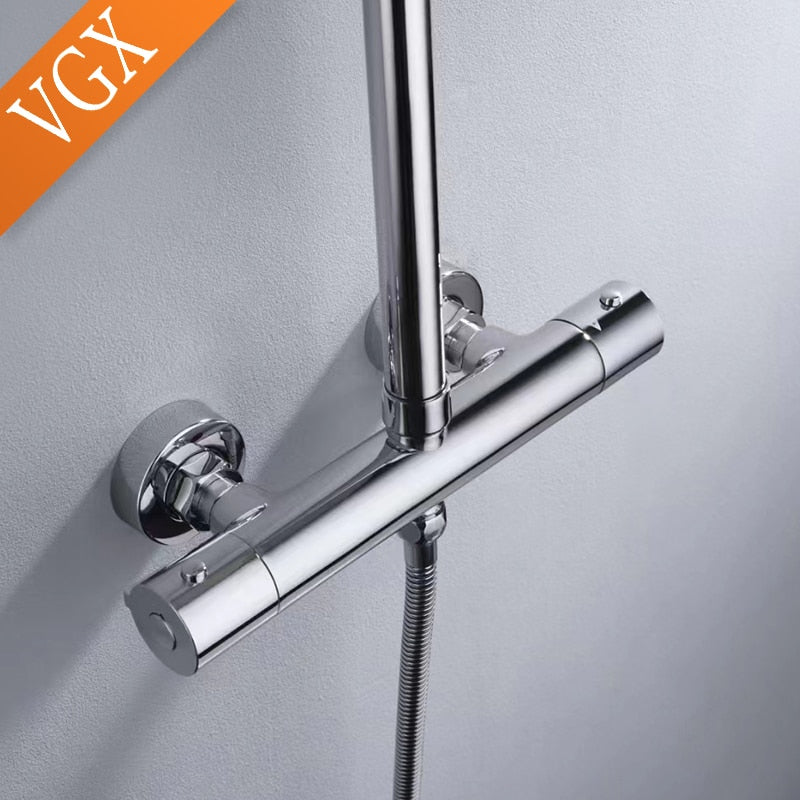 VGX Thermostatic Shower System - 2 Function