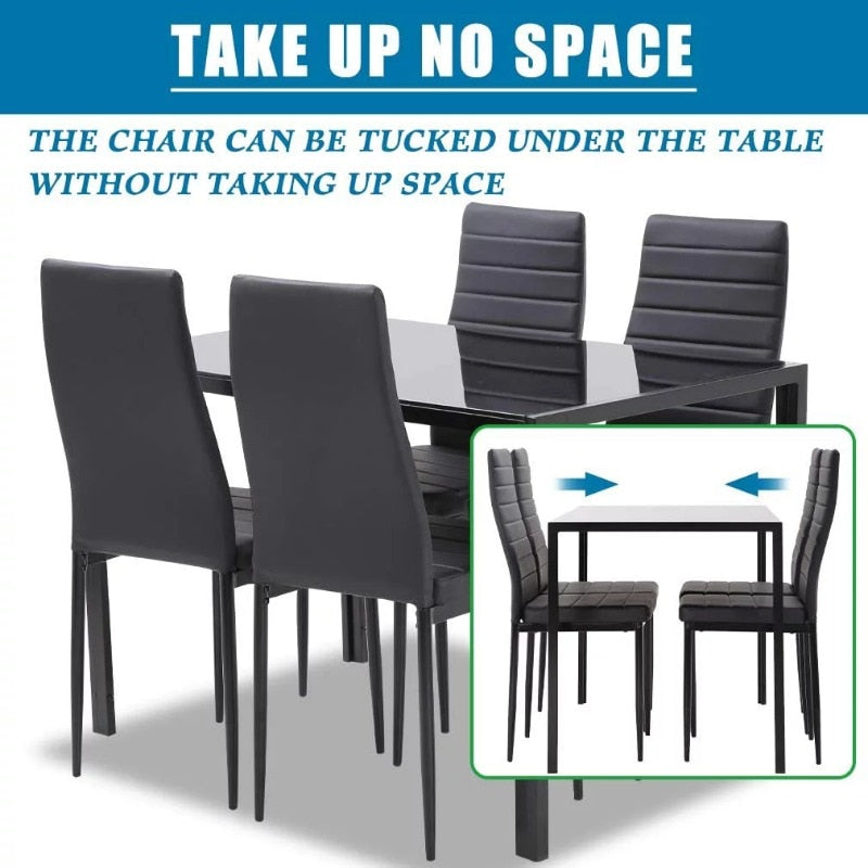 SKONYON 5 Piece Dining Table Set for 4