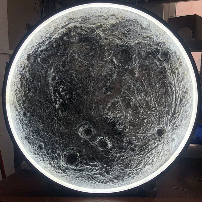 3D Three-Dimensional Relief Moon Lamp