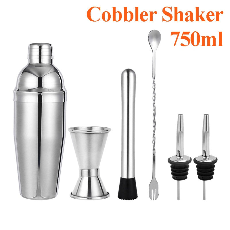 Stainless Steel Cocktail Shaker Set - Bartender Kit