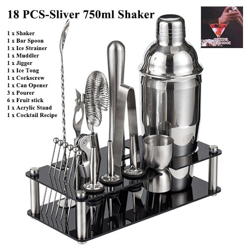 Cocktail Shaker Set - 33 pcs