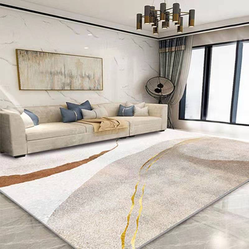 Living Room Carpet Non-slip Large Area Rug -Nordic Abstract