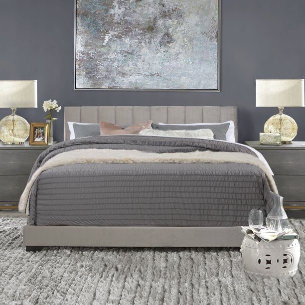 Reece Channel Stitched Upholstered Queen Bed