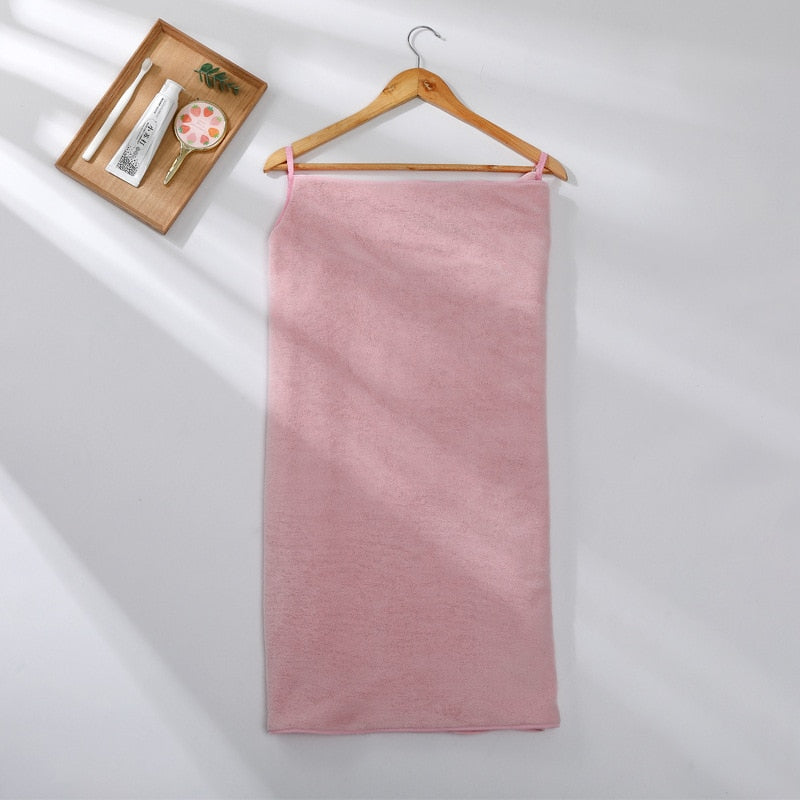 Wearable Microfiber Bathrobe/Towel