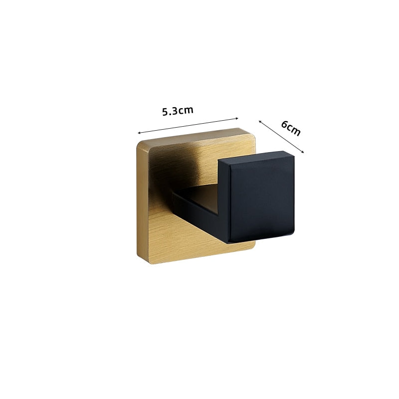 Black Gold Bathroom Hardware Set