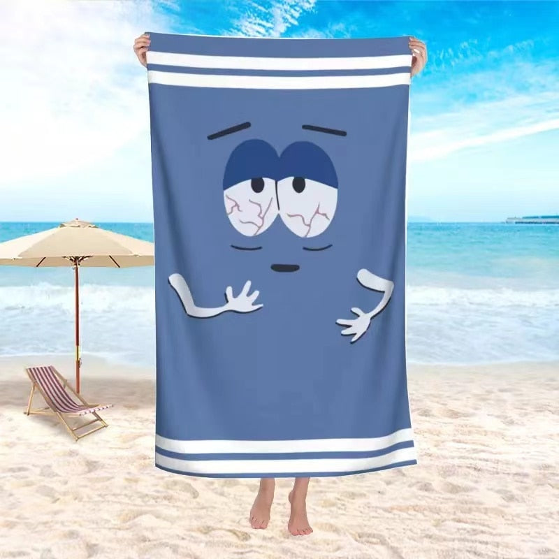 Cartoon Funny Beach Towel - Towelie
