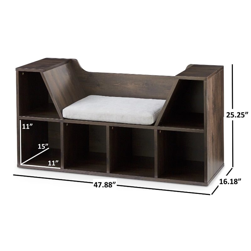 Kids Reading Nook and Storage Bookcase