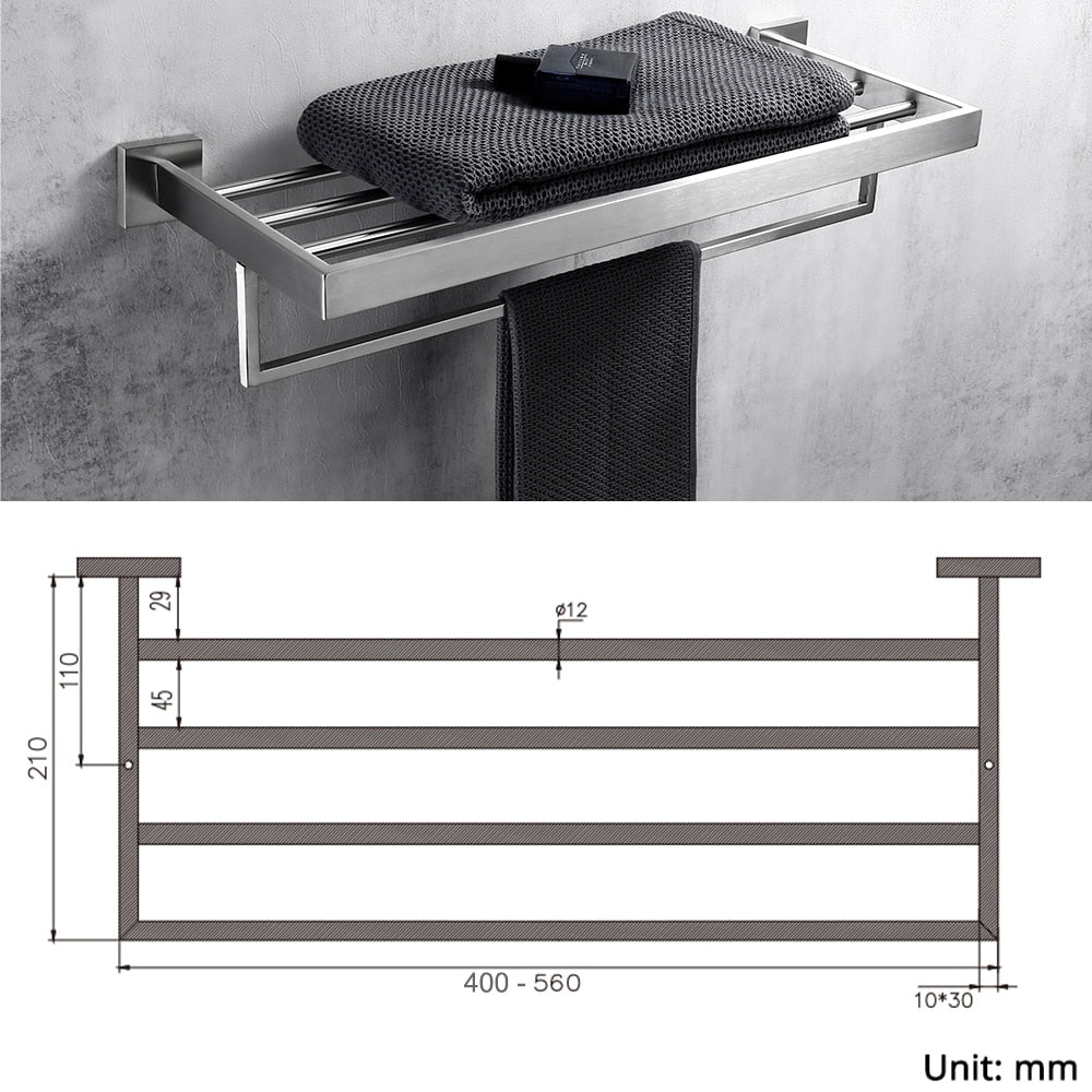 Stainless Steel Bathroom Accessories Hardware Kit