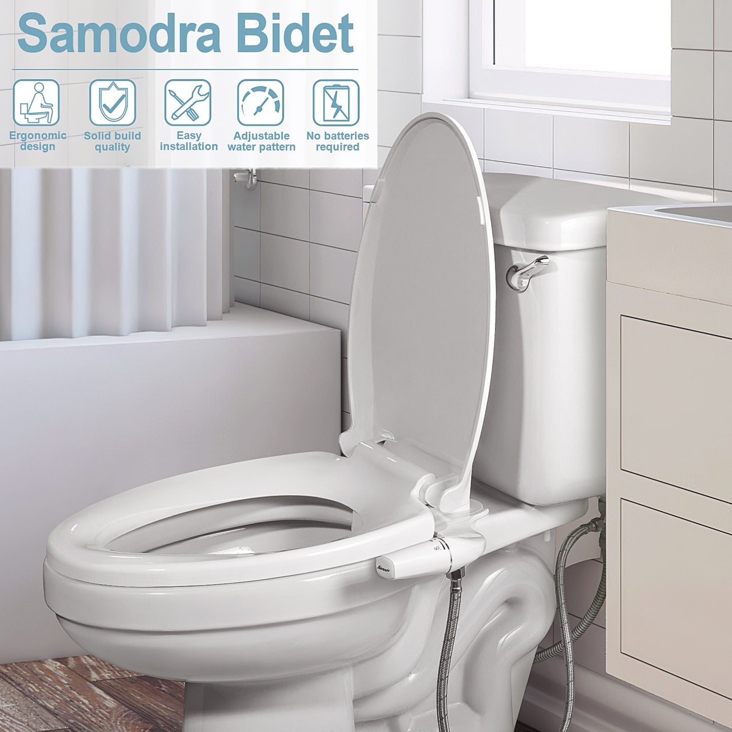 SAMODRA Right/Left Hand Toilet Bidet Sprayer