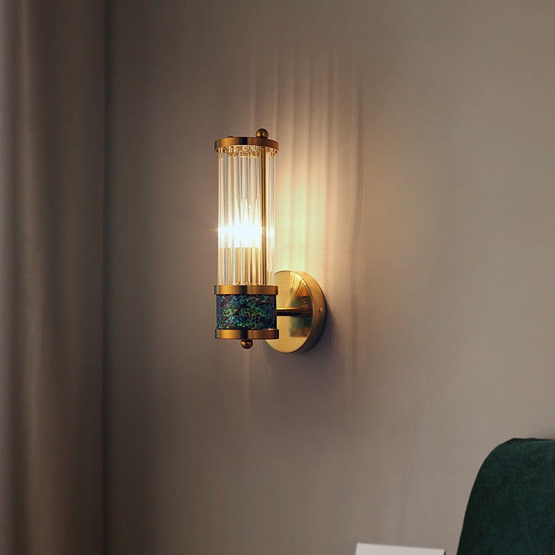 FSS Modern Luxury Gold Crystal Wall Lamp LED