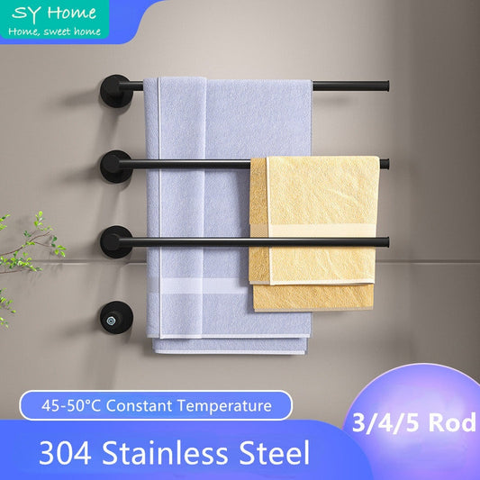 Stainless Steel Electric Towel Rack - 45-50°C Constant Temperature