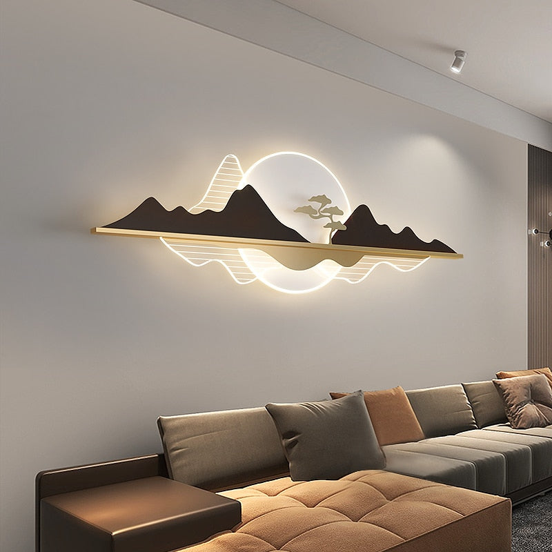 Modern Minimalist Living Room Background Wall Lamp - Nordic