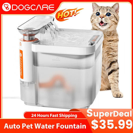 Cat Water Fountain Auto Filter 2.5 L - Ultra Clean Pet Water Dispenser