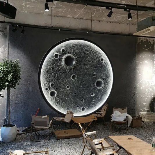 3D Three-Dimensional Relief Moon Lamp