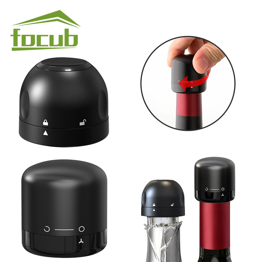 Wine Bottle Stoppers - Reusable Vacuum Sealed